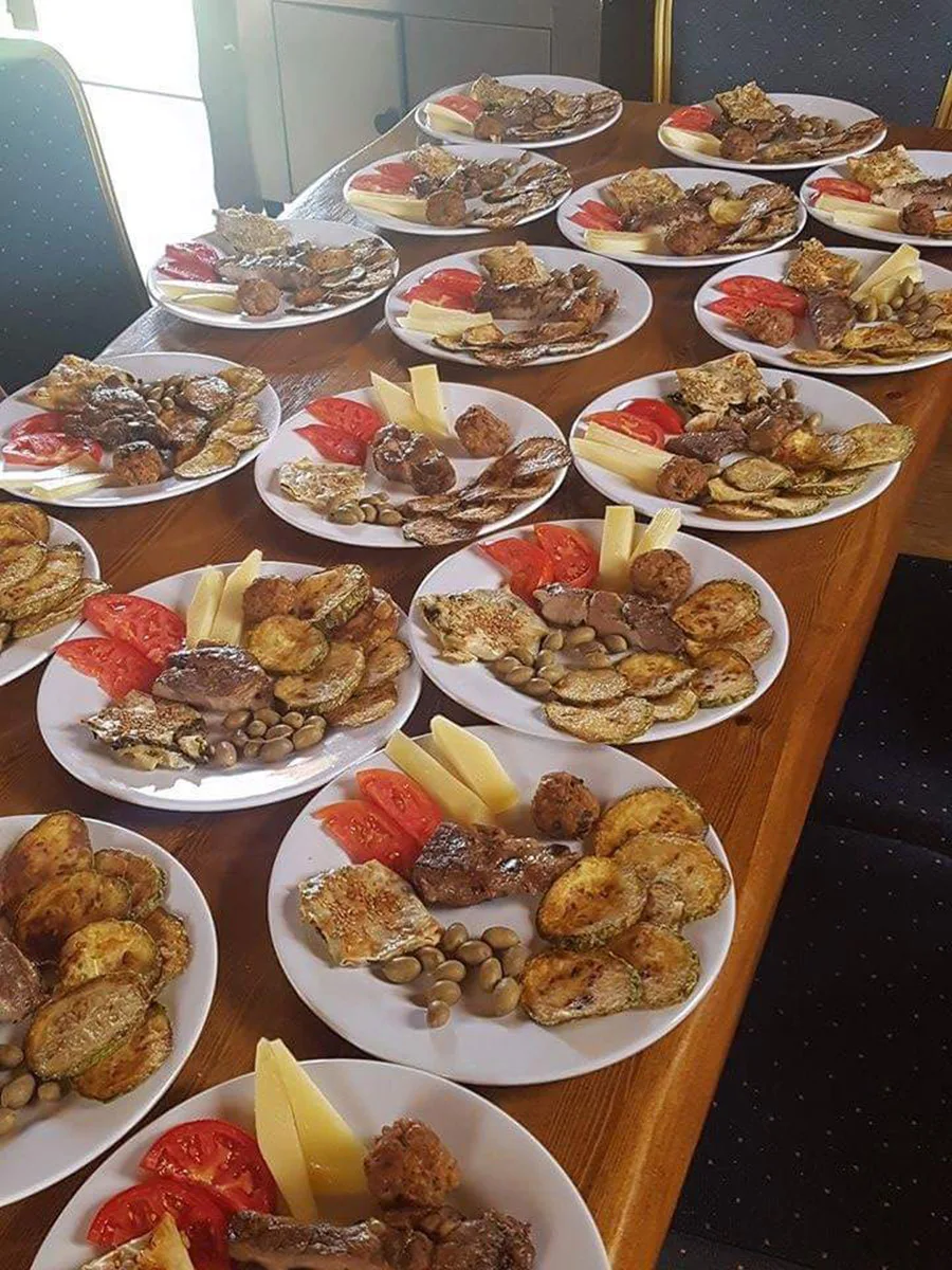 Cretan meze served at the tasting