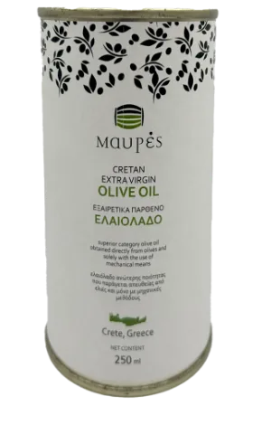 Mavres extra virgin olive oil, 250 ml tin